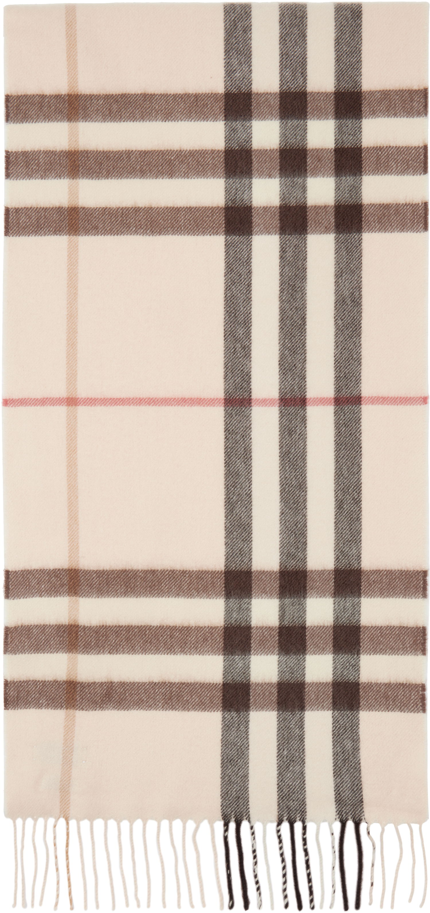 Šál Burberry Check Cashmere Scarf Béžová | 8103011, 0