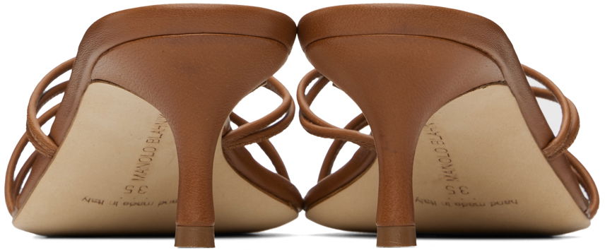 Manolo Blahnik Ninfemu Kitten Heel Mules