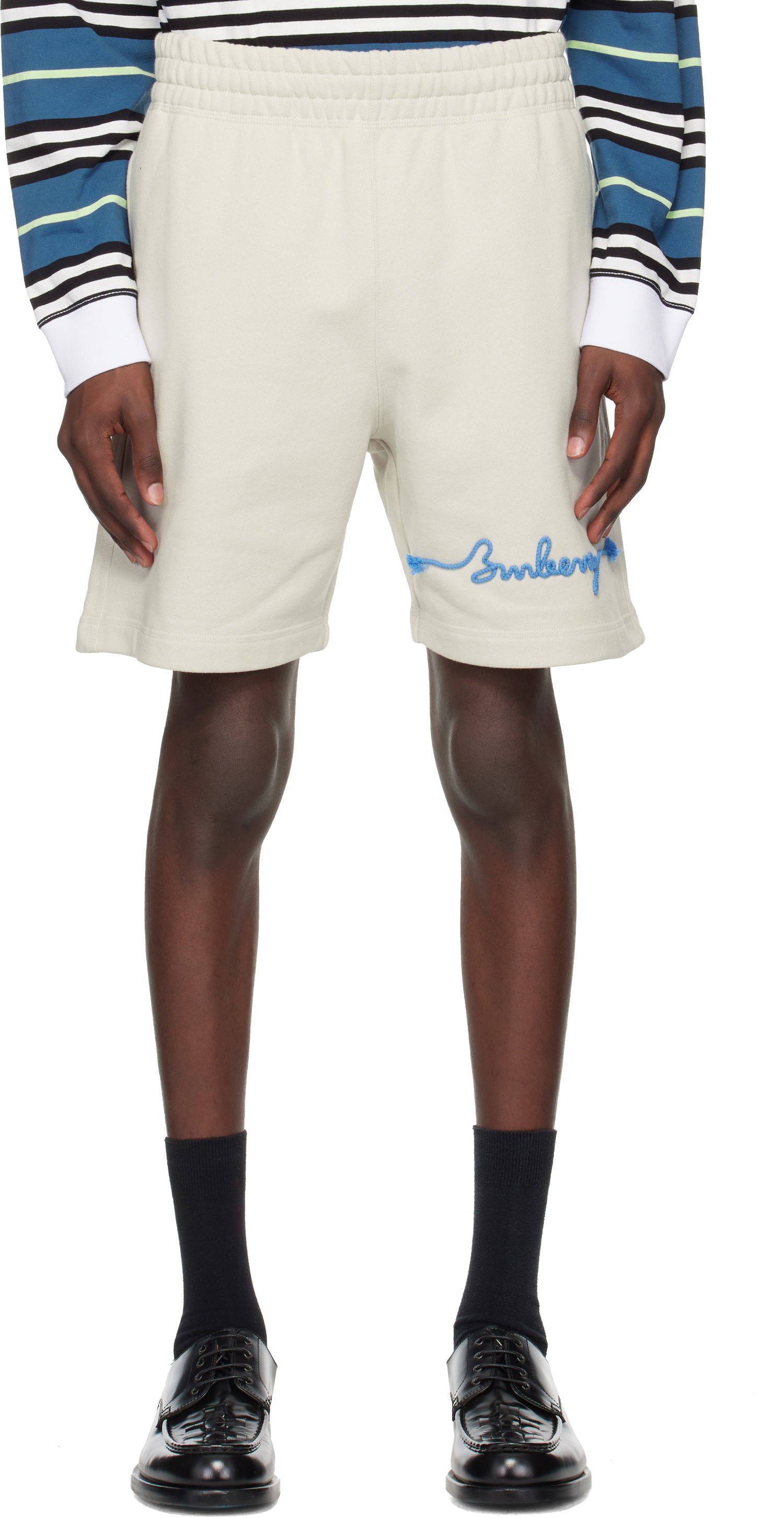 Šortky Burberry Burberry Knot Logo Cotton Shorts Béžová | 8109168, 0
