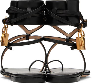 Doplnky Tom Ford TOM FORD Soft Calf Ankle Wrap Sandals Čierna | W3669-LCL002G, 1