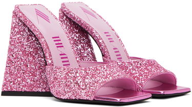 Doplnky The Attico Attico Devon Glitter Mules Ružová | 232WS000 G001, 3