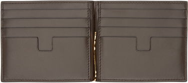 Peňaženka Tom Ford Tom Ford T Line Nubuck Money Clip Wallet Hnedá | Y0231-ICL113G, 2