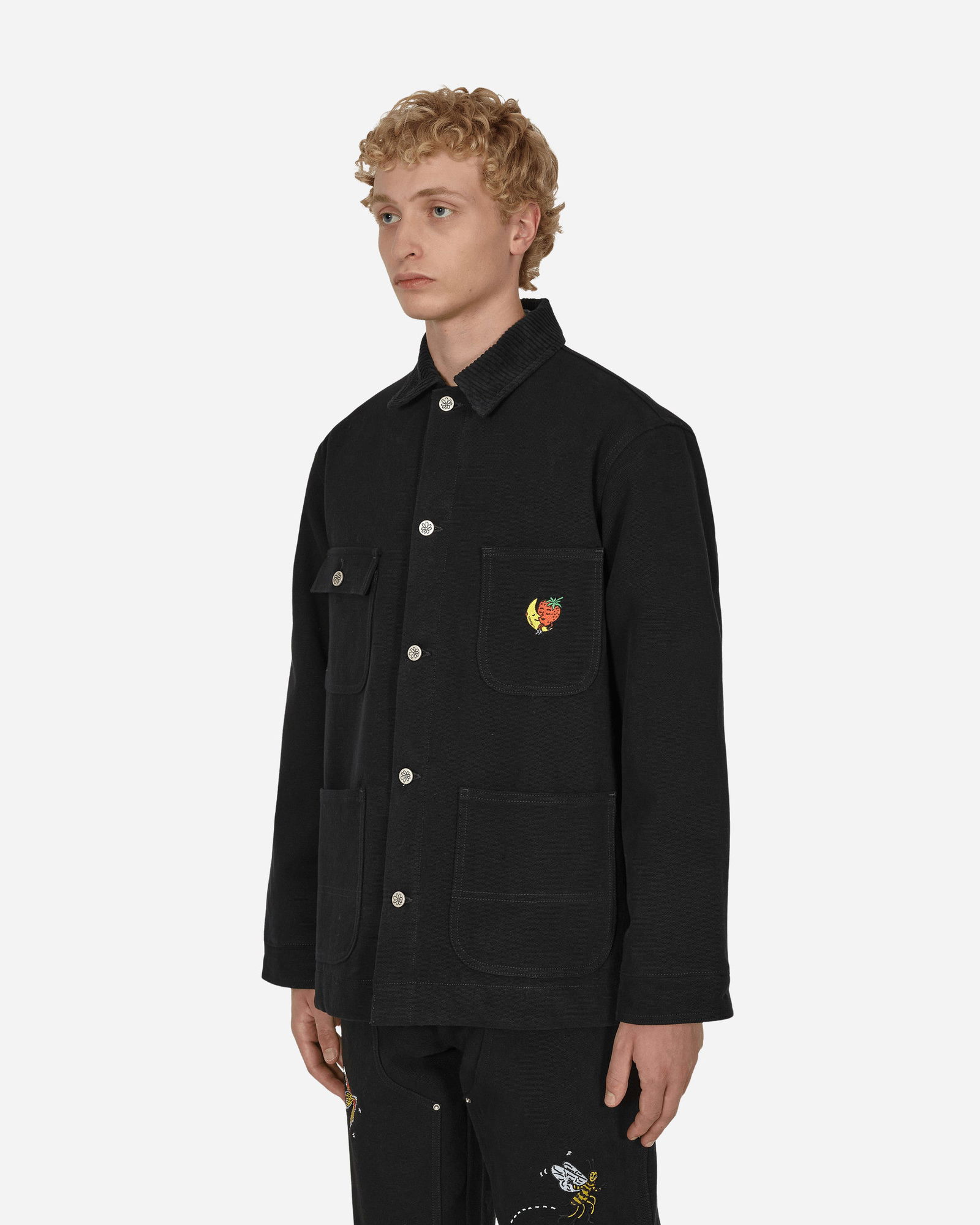 Canvas Embroidered Workwear Chore Coat