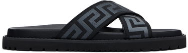 Tenisky a topánky Versace Versace Greek Ribbon Sandals Čierna | 1016188_1A13481, 0
