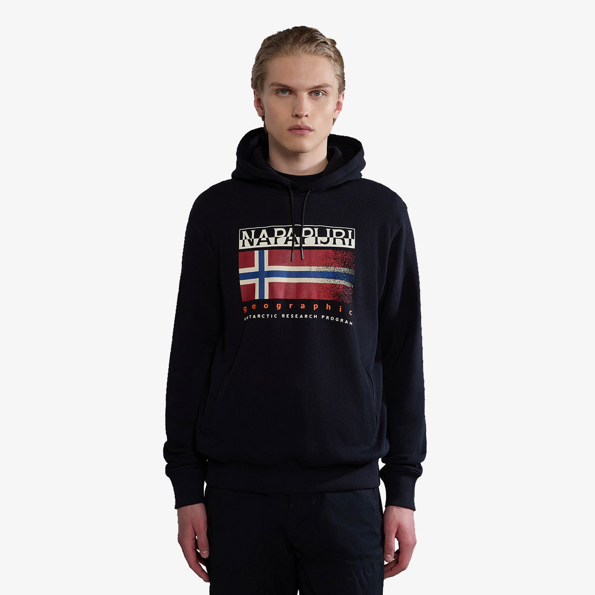 Black Graphic Print Hoodie