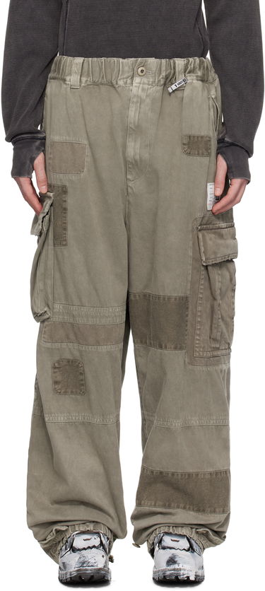 Cargo nohavice Maison MIHARA YASUHIRO MIHARA YASUHIRO Repair Cargo Pants Zelené | A14PT053, 0