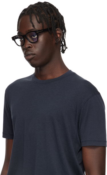 Slnečné okuliare Tom Ford Tom Ford Square Blue Block Glasses Čierna | FT5977-B_50001, 3