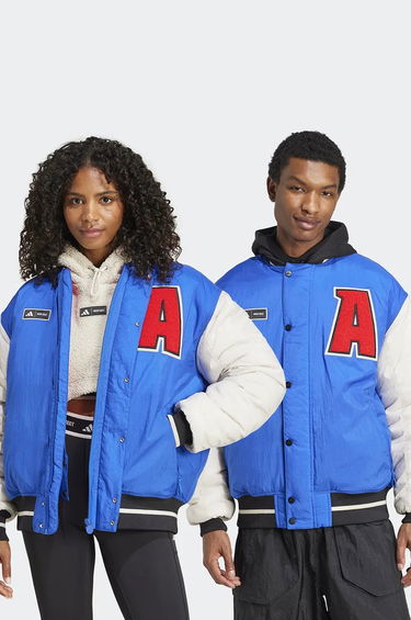 Bomber bunda adidas Originals adidas x Moon Boot Varsity Jacket Modrá | IY8048, 0