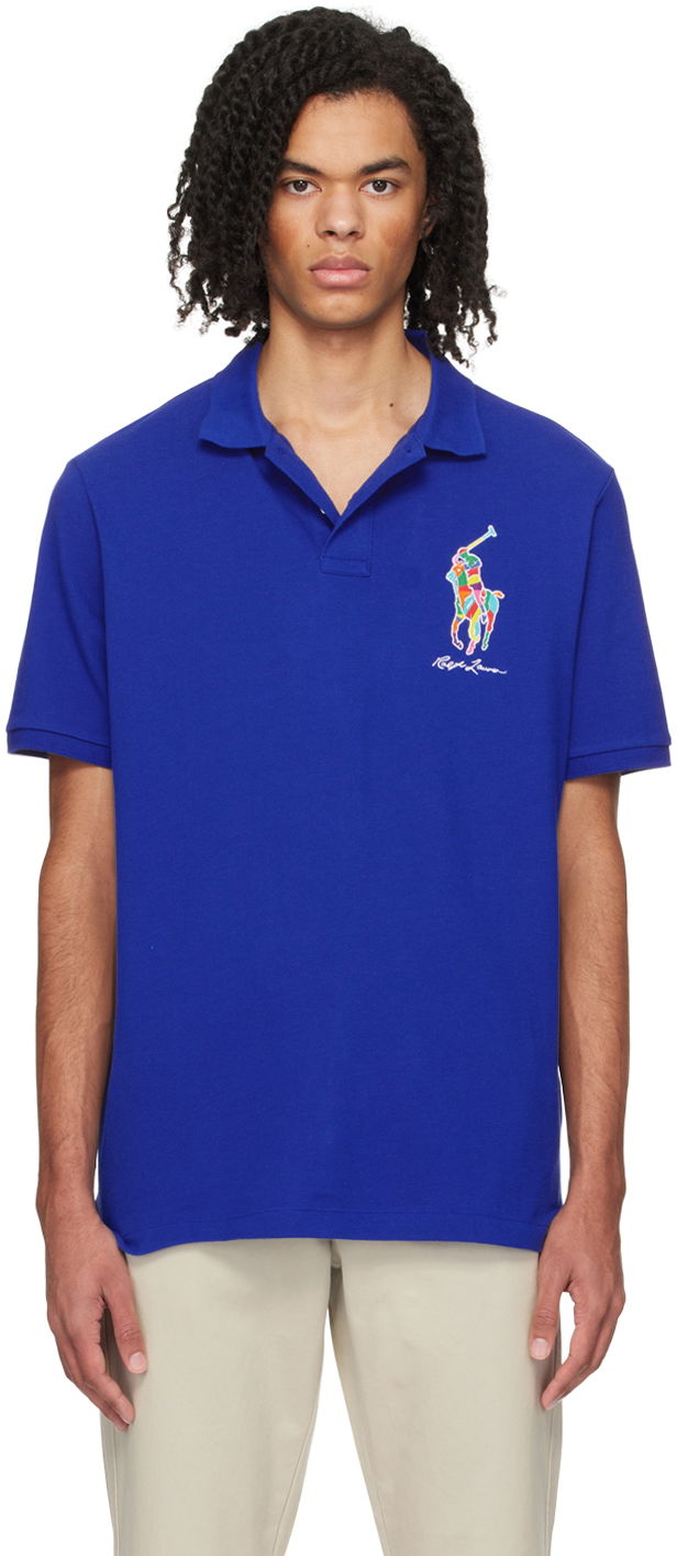 Polo tričko Polo by Ralph Lauren Classic Big Pony Polo Modrá | 710926413004, 0