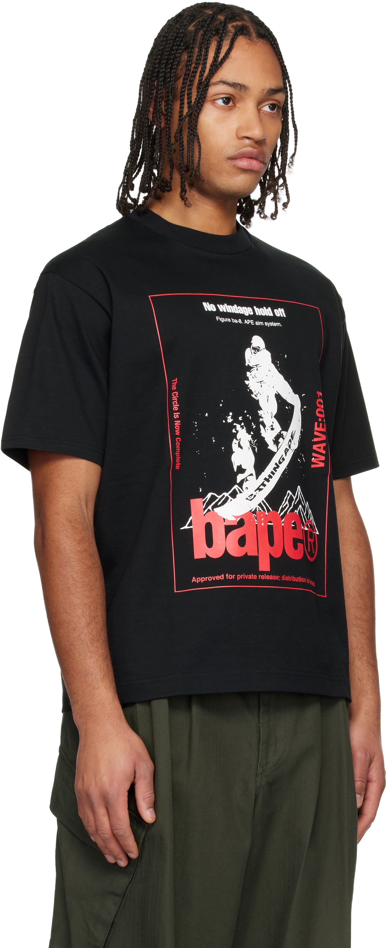 Tričko BAPE Kazuki Kuraishi Edition Skate Relaxed Fit T-shirt Čierna | 001CSL831904C, 1