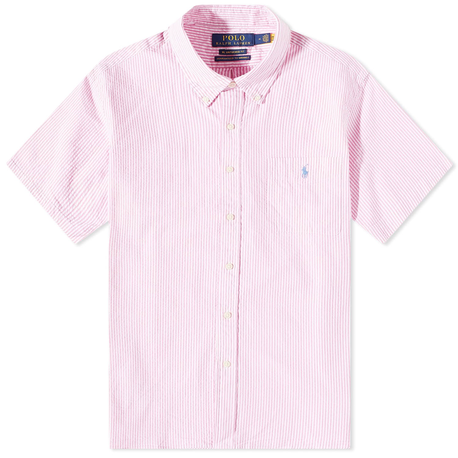 Košeľa Polo by Ralph Lauren Seersucker Ružová | 710906574001, 0