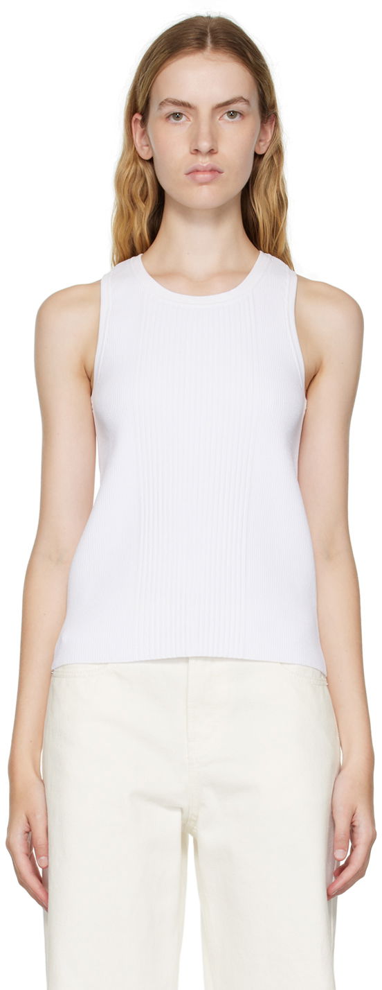 Tielko We11done We11done Racer Back Tank Top Biela | WD-KT3-22-603-W-WH, 0