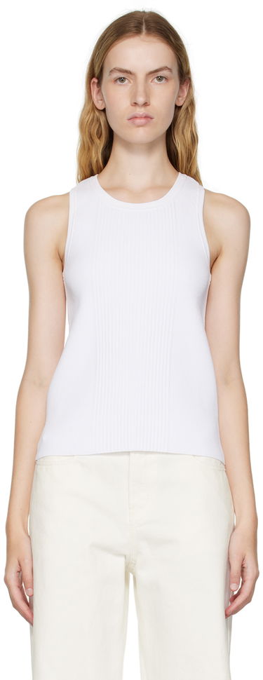Tielko We11done We11done Racer Back Tank Top Biela | WD-KT3-22-603-W-WH, 0