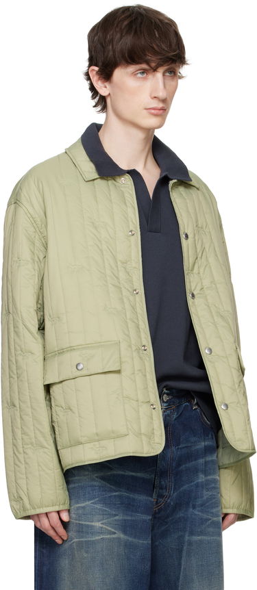 Prešívaná bunda MAISON KITSUNÉ Maison Kitsuné Quilted Chore Jacket Zelené | OM02114WW9047, 1