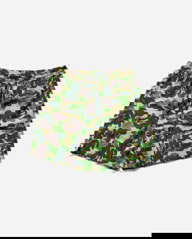 Plavky BAPE ABC Camo One Point Water Shorts Zelené | 1L30153309 GREEN, 1
