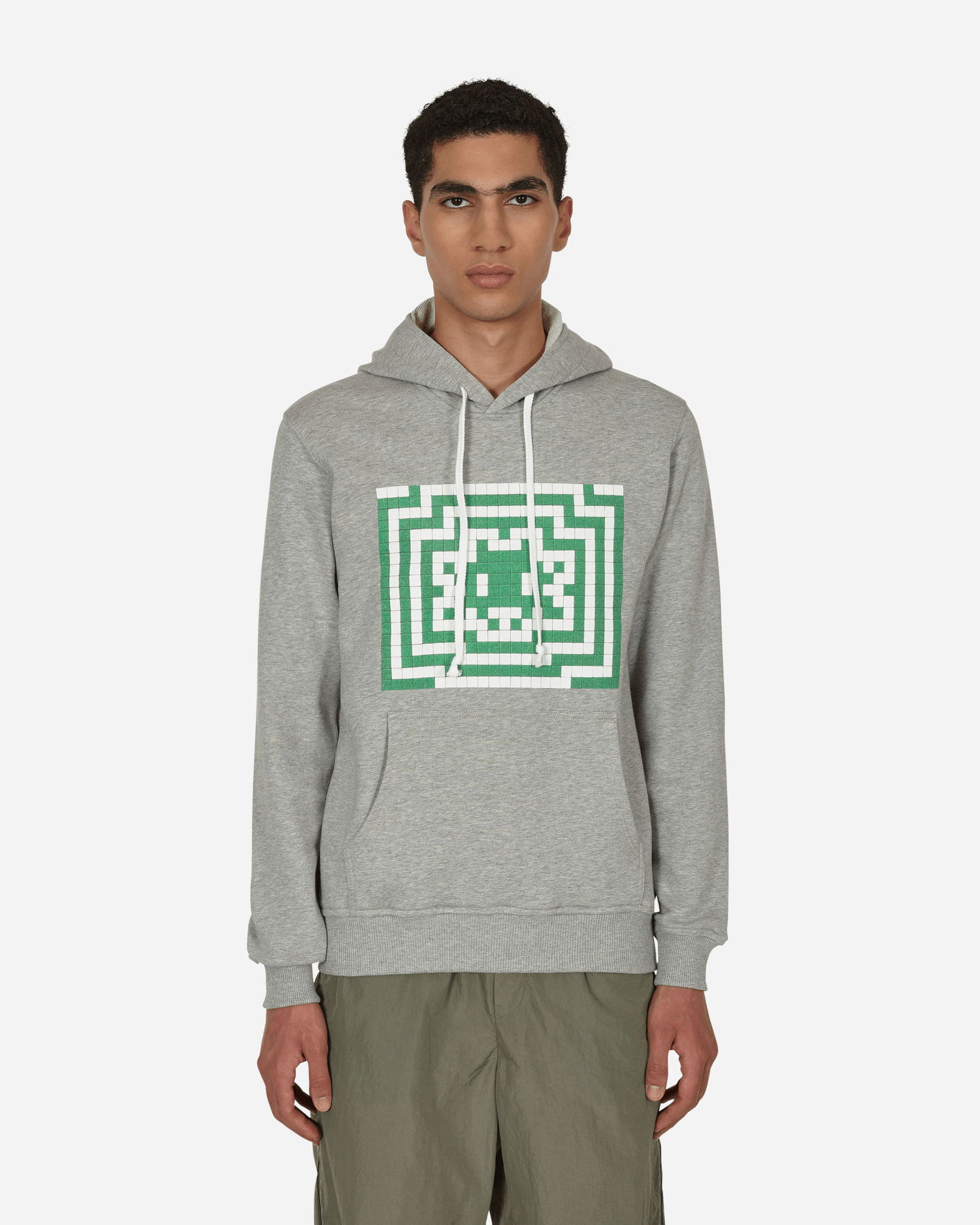 Mikina Comme des Garçons Invader Hooded Sweatshirt Šedá | FJ-T006-W22 1, 0
