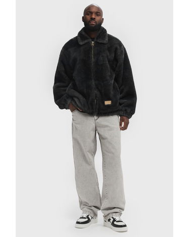 Bomber bunda BAPE CAMO FLUFFY JACKET Čierna | 001LJK801319MBLK, 1