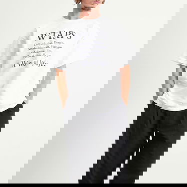 Tričko WTAPS T-Shirt with Philosophical Text Print Biela | 251ATDT-STM08S-WHT, 2