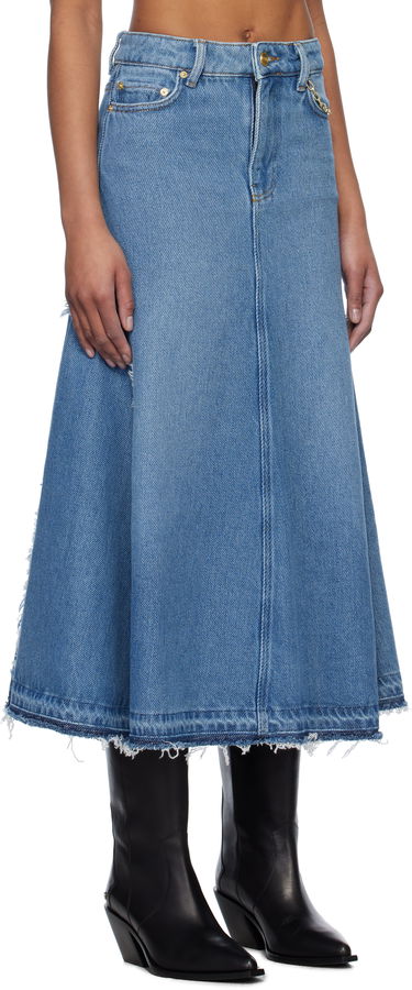 Sukňa GANNI GANNI Denim Midi Skirt Modrá | J1601, 1