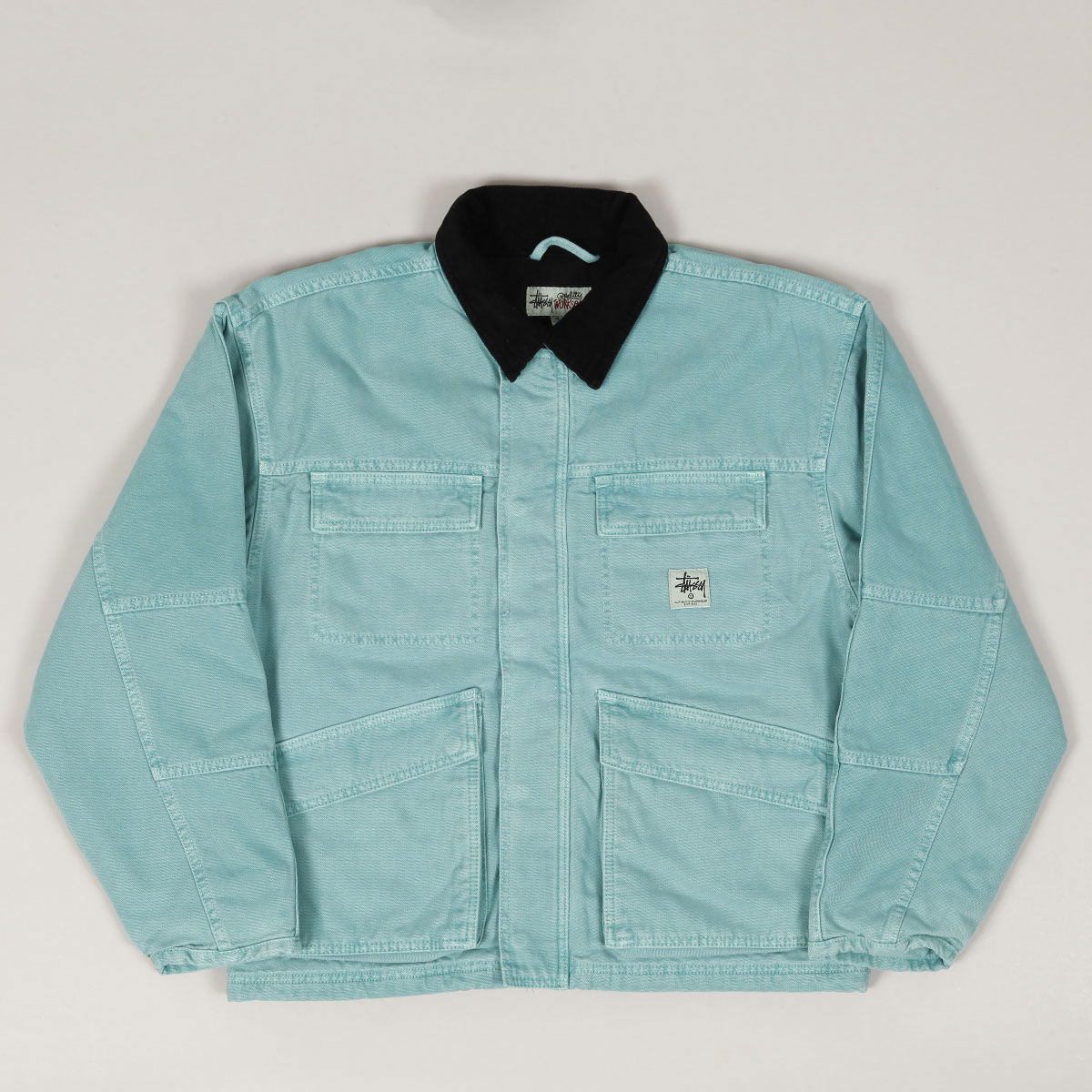 Bunda Stüssy Stussy Washed Shop Jacket Tyrkysová | 115589 0872, 0