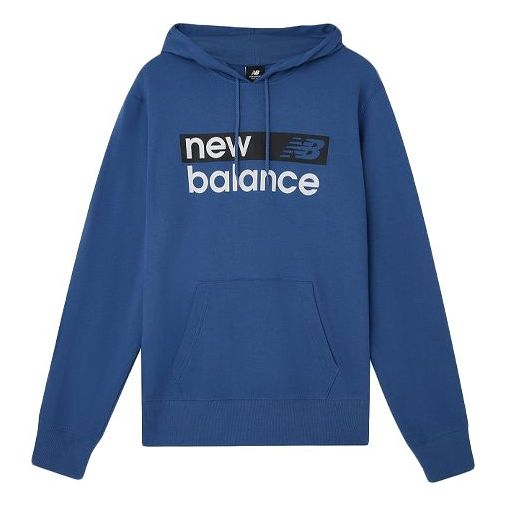 Mikina New Balance Alphabet Logo Hoodie Modrá | MT03902-NLB