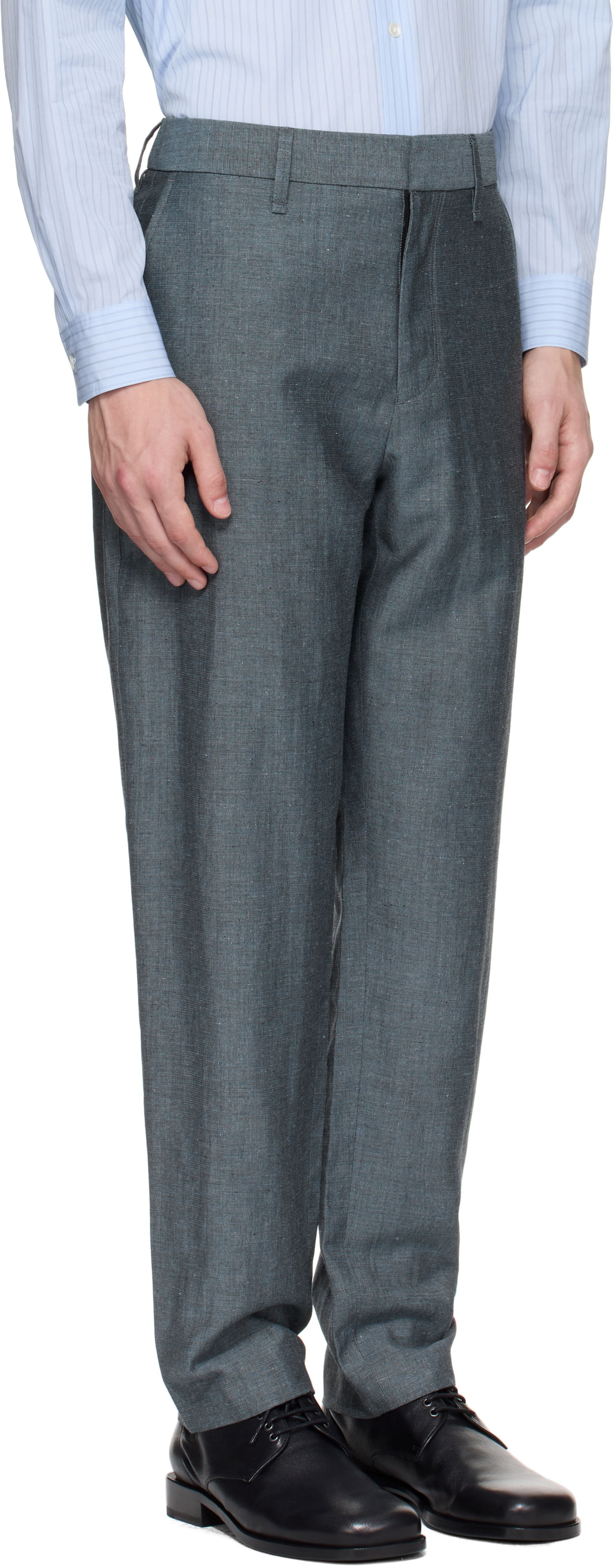 Nohavice rag & bone rag & bone Evan Wool-Blend Trousers Šedá | MBW25P7011DGML, 1
