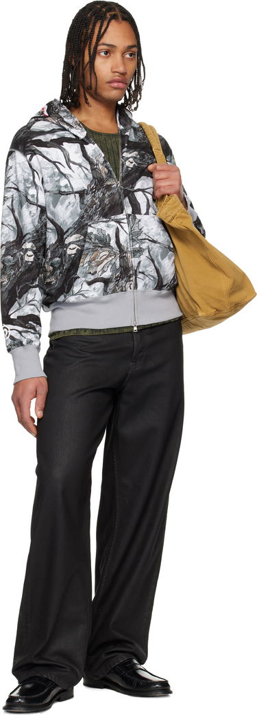 Mikina BAPE Tree Edge Camo Shark Full Zip Hoodie Rôznofarebný | 001ZPL802002L, 3