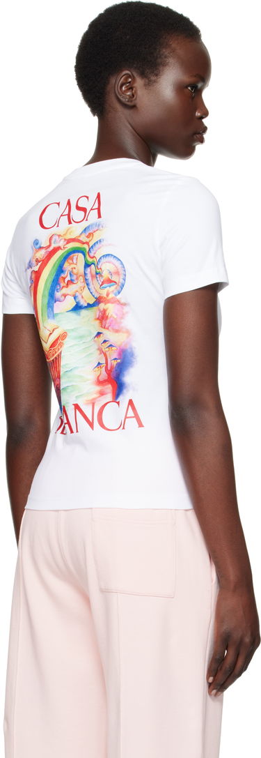 Tričko Casablanca Nature Teacher Graphic T-Shirt Biela | WPS25-JTS-020-02, 2
