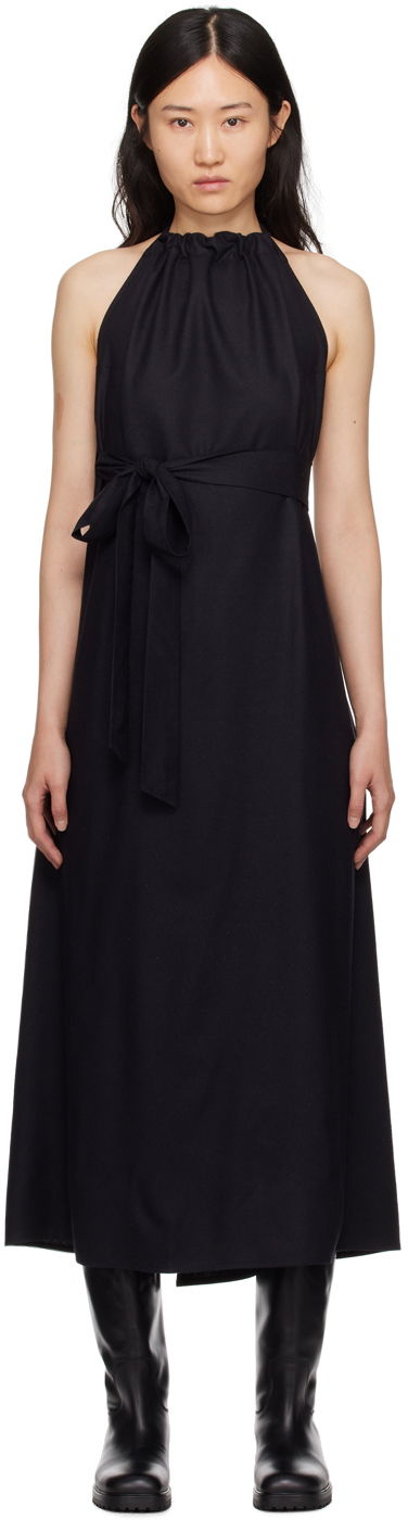 Šaty Baserange Trope Apron Maxi Dress Čierna | DRTAP-WS-SP24, 0