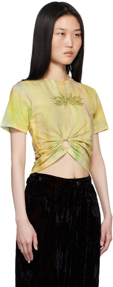 Crop Top Collina Strada Collina Strada Tie-Dye Ring Cropped T-Shirt Žltá | XX3380, 1