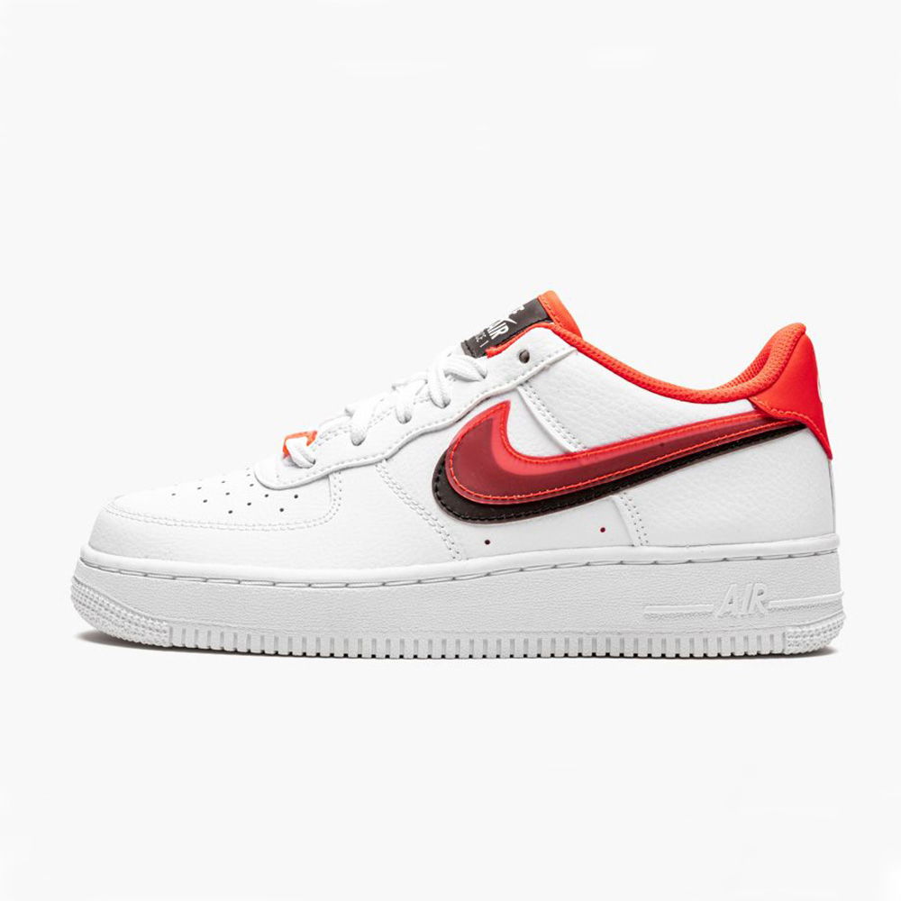 Tenisky a topánky Nike Air Force 1 LV8 GS "Double Swoosh - Bright Crimson" Biela | CW1574-101, 0