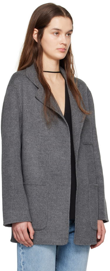 Bunda TOTEME TOTEME Patch Pocket Jacket Šedá | 242-WRO1613-FB0006, 1