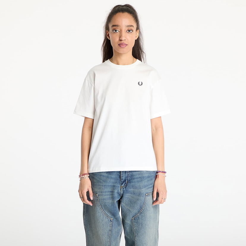 Tričko Fred Perry Fred Perry Crew Neck T-Shirt Biela | G1142 129