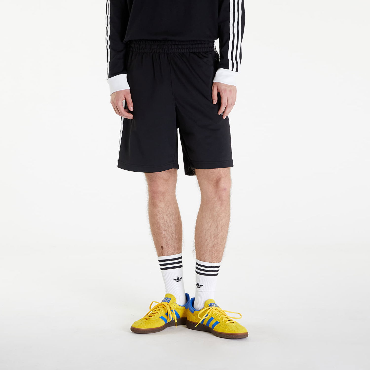 Šortky adidas Originals Adicolor Firebird Short Black/ White Čierna | IU2368, 0