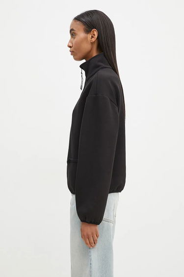 Mikina WOOLRICH Fleece Half Zip Sweatshirt Čierna | CFWWSW0136FRUT3865.UT38, 1