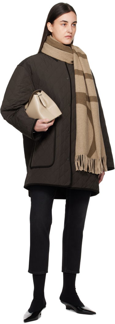 Šál TOTEME TOTEME Monogram Jacquard Wool Scarf Hnedá | 234-WSC908-FB0050, 2