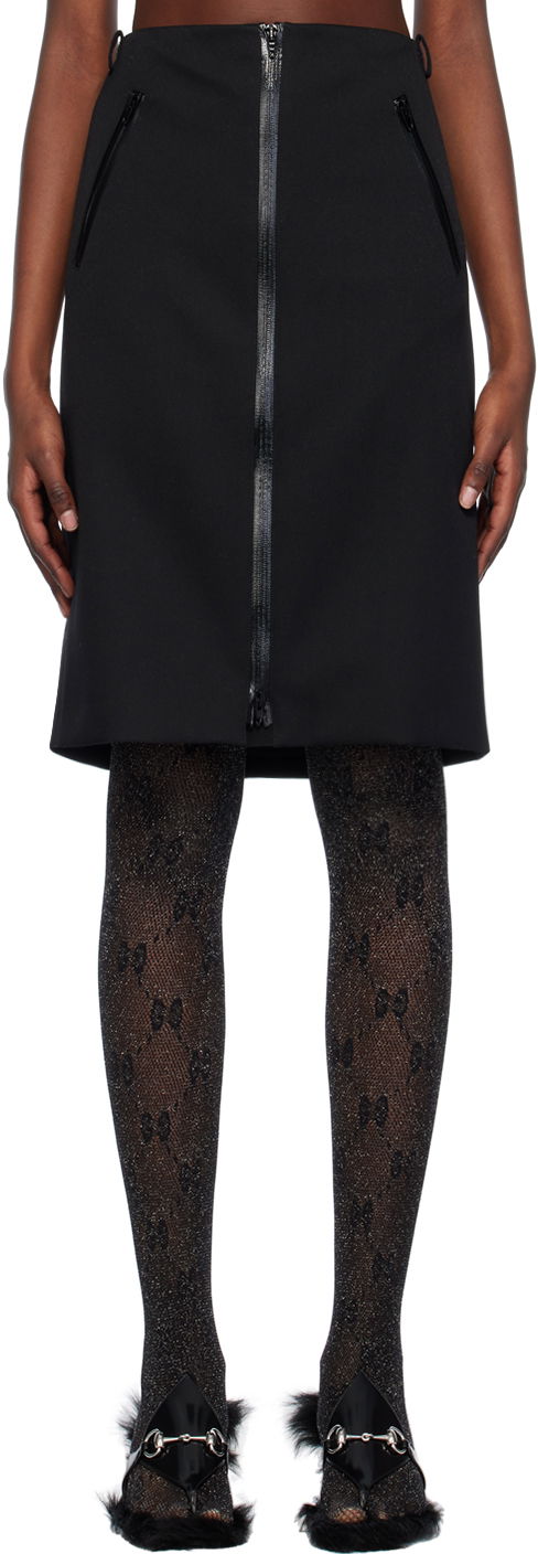 Sukňa Gucci Belted Midi Skirt Čierna | 761364 Z8BPC, 0