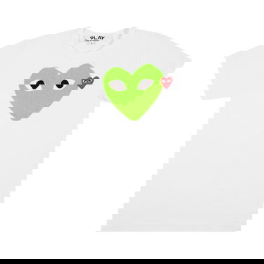Tričko Comme des Garçons Play T-Shirt With Green Heart Zelené | P1T106 GREE, 1