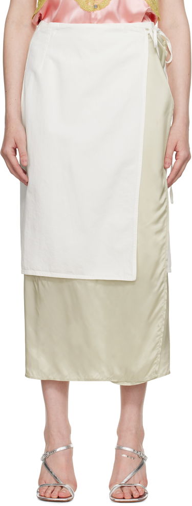 Sukňa Dries Van Noten Dries Van Noten Wrap Midi Skirt Béžová | 251-010826-1553, 0
