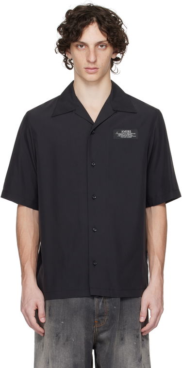 Košeľa AMIRI Amiri 'Amiri Spirit' Bowling Shirt Čierna | AMSTCA1148, 0