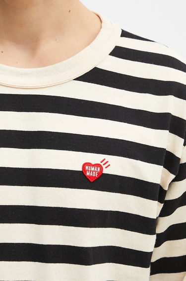 Tričko Human Made Striped Long Sleeve T-Shirt Biela | HM28CS039, 3