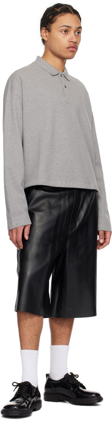 Sveter AMI Paris de Cœur Sweater Čierna | UKS042.KN0039, 3