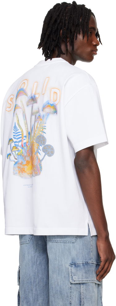Tričko Solid Homme Solid Homme Embroidered Graphic T-Shirt Biela | S251TS71, 2