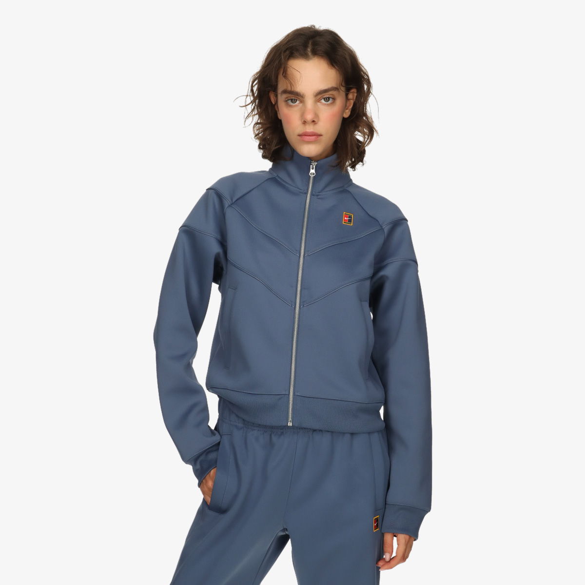 Bunda Nike Court Heritage Knit Poly Jacket Modrá | FZ6507-415, 1