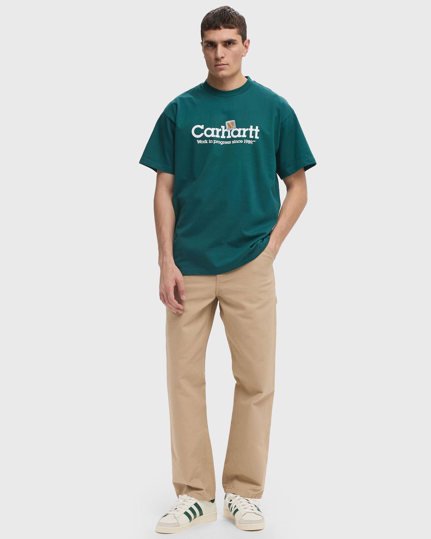 Tričko Carhartt WIP Script Label Short Sleeve T-Shirt Zelené | I034421_2M1_XX, 0