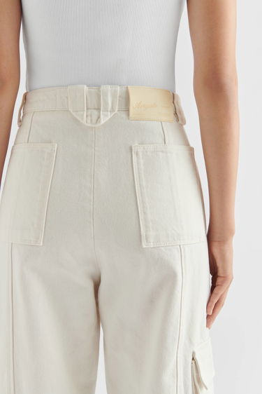 Cargo nohavice AXEL ARIGATO Roam Cargo Jeans Biela | A2105002, 5