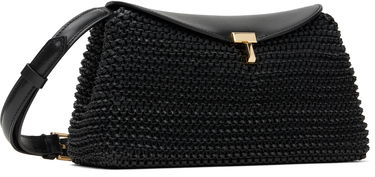 Taška cez rameno TOTEME TOTEME T-Lock Woven Leather Clutch Bag Čierna | 252-WAL950-LE0134, 1
