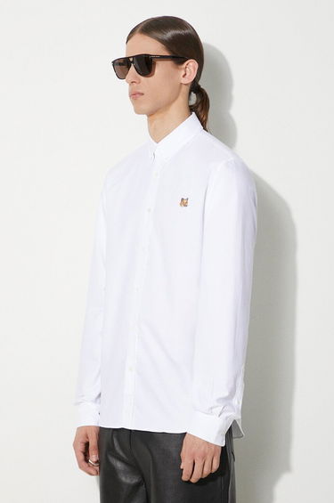 Košeľa MAISON KITSUNÉ Maison Kitsuné Mini Fox Head Classic BD Shirt - Regular Fit Button-Down Biela | MM00413WC2010, 3