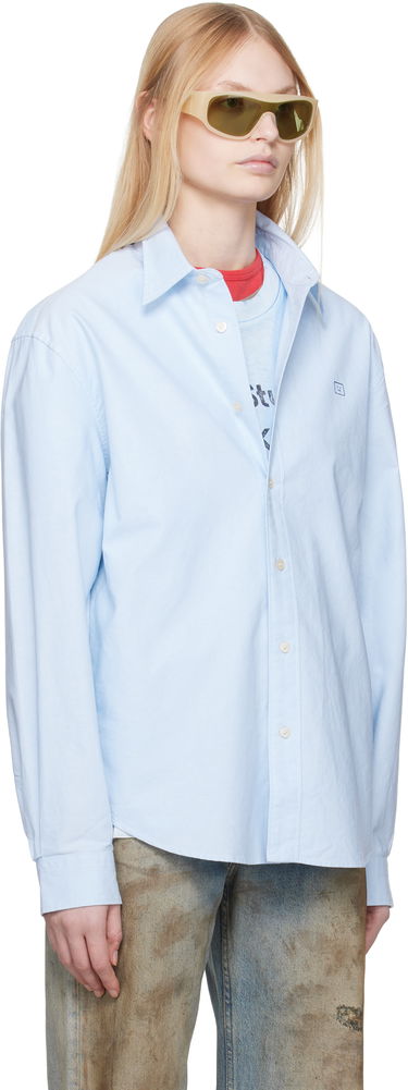 Košeľa Acne Studios Acne Studios Button-Up Shirt Modrá | CB0096-, 4