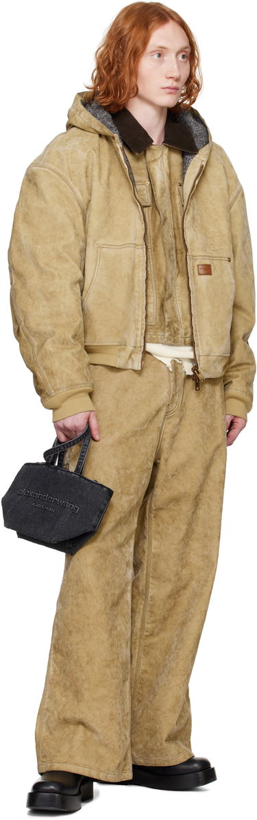 Bunda Alexander Wang Alexander Wang Faux-Suede Hooded Jacket Béžová | 6WC1252068, 3